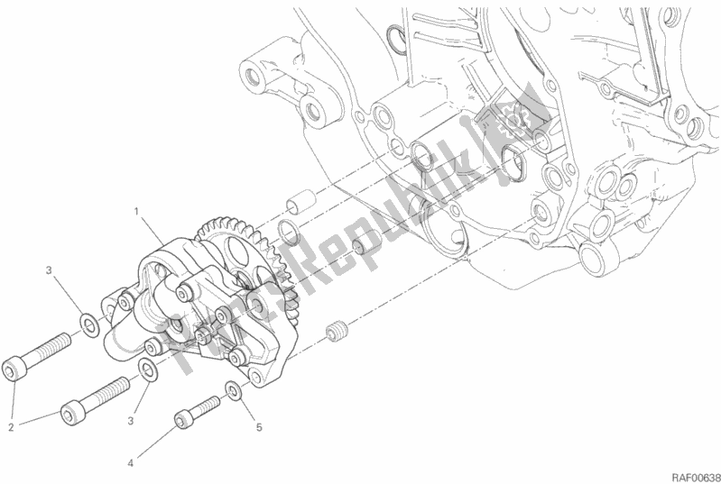 Todas as partes de Bomba De óleo do Ducati Scrambler Cafe Racer Thailand USA 803 2020